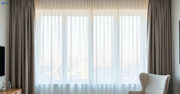 Restored vibrant drapes in weyba-downs QLD after Matty Curtain Cleaning